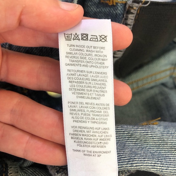 ASOS Denim Maternity Jeans Size 6 NWT Barrel Leg Balloon Leg Taper Dark Wash - Picture 7 of 12